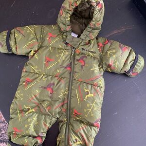 Columbia Olive Infant Snowsuit
